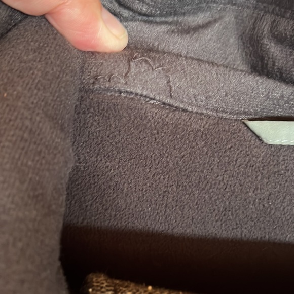 Lululemon brown tweed Jacket w/ funnel collar - Picture 8 of 11